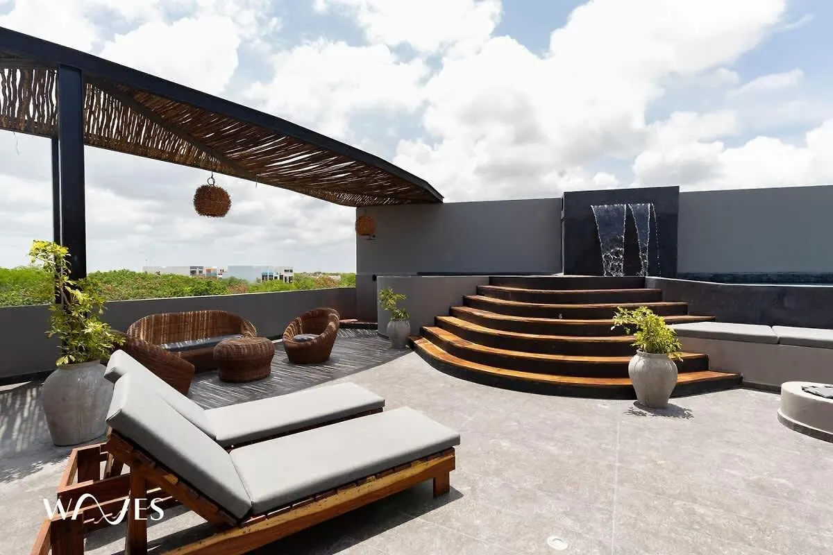 Luminous 2 Bedroom With Roof Pool Close To Hotel Zone By Waves Management Tulum 0*,