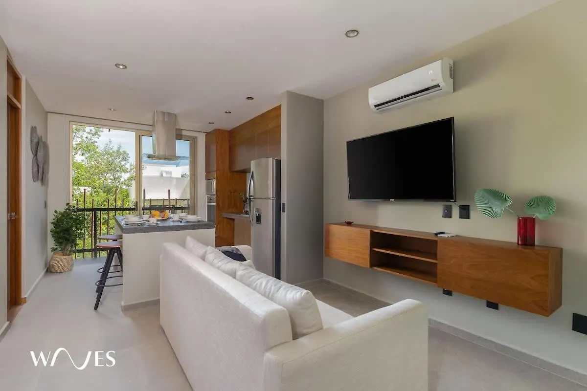Luminous 2 Bedroom With Roof Pool Close To Hotel Zone By Waves Management Tulum 0*,