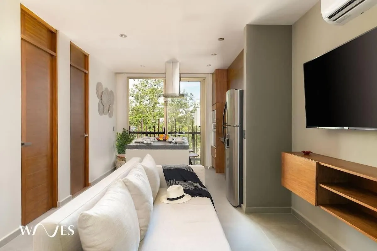 Luminous 2 Bedroom With Roof Pool Close To Hotel Zone By Waves Management Tulum