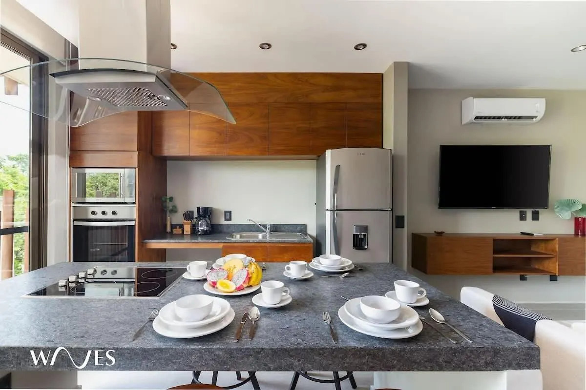 Luminous 2 Bedroom With Roof Pool Close To Hotel Zone By Waves Management Tulum Mexico