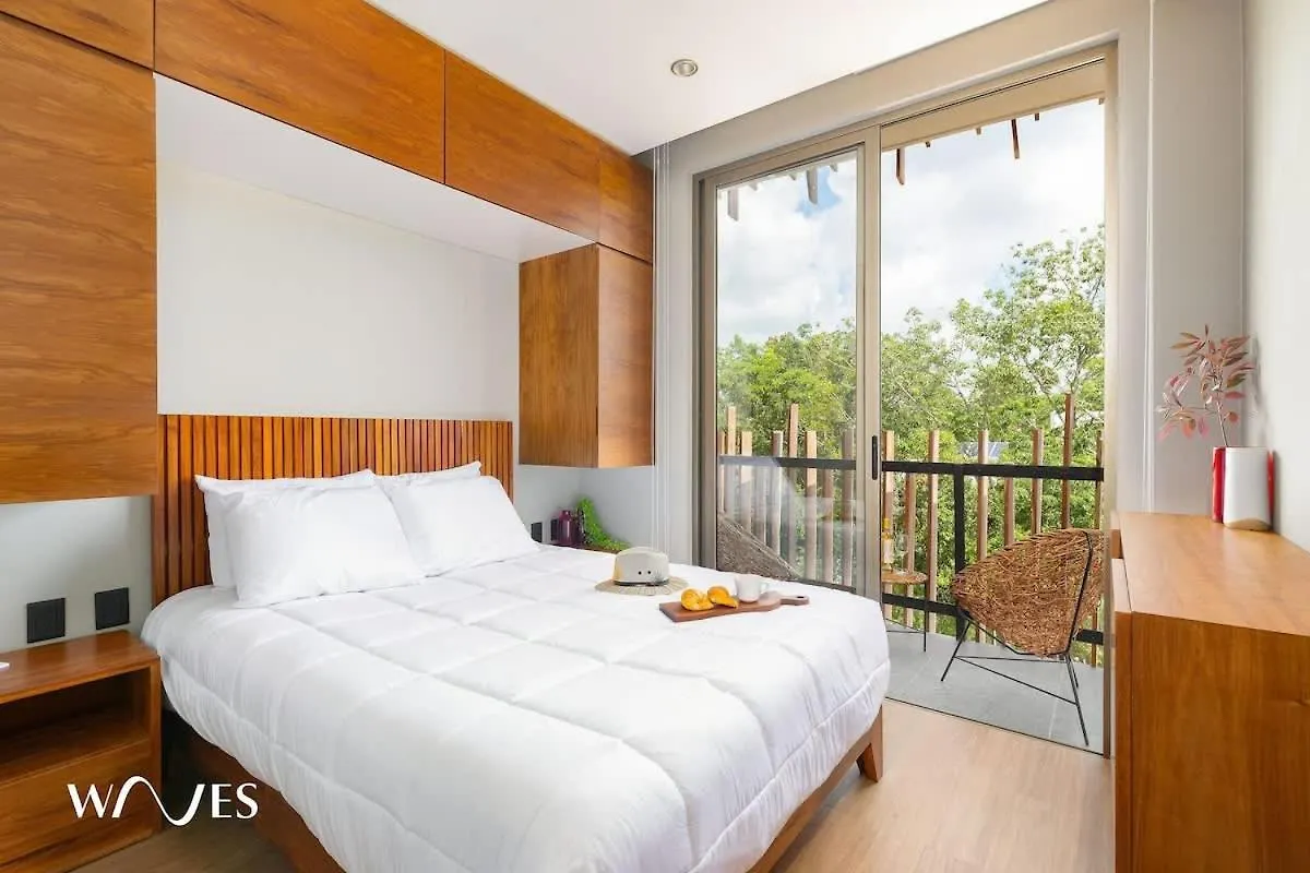Luminous 2 Bedroom With Roof Pool Close To Hotel Zone By Waves Management Tulum Holiday home